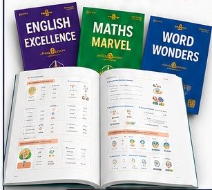 Star Achievers concept building workbooks: English Excellence, Maths Marvel and Word Wonders